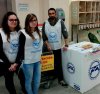 Voluntarios del Banco de Alimentos, en el Supercor de Pontevedra.