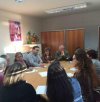 Reunión de la edil con representantes de los colectivos. // FdV